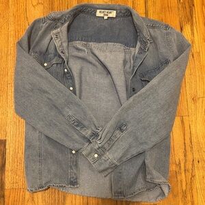 Velvet Heart Light Blue Button-Up Shirt